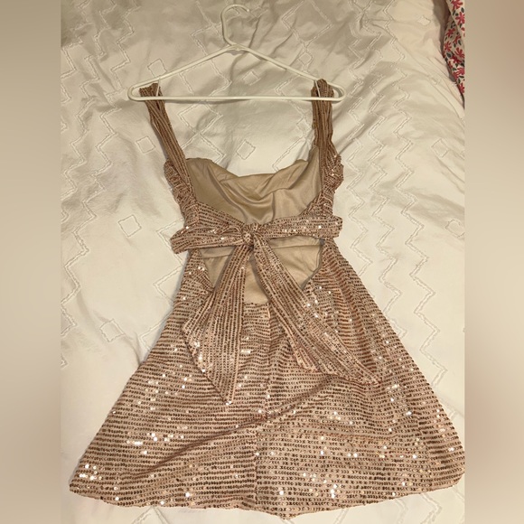 Lucy in the Sky Dresses Melina Sequin Bodycon Dress In Gold Poshmark